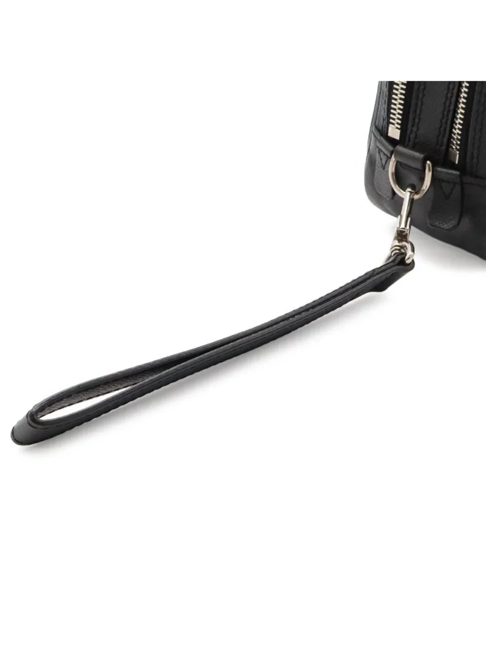 Louis Vuitton Taiga Neo Pavel Clutch Leather Ardoise Black Silver